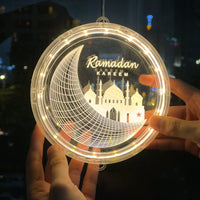 2 x Brand New Herefun Ramadan Decoration Lights, Ramadan Eid Mubarak Decoration LED Lamp, Eid Ramadan Decorative Fairy Light for Home, Office, Eid Mubarak Gifts Sesame Oil Lamp  - RRP €28.22