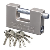 1 x RAW Customer Returns Maudex MDP 90 10 keys Container padlock Heavy Duty Outdoor - Anti-drill, anti-pick cylinder - Also suitable as a security lock for garage, shed, motorcycle - RRP €28.93