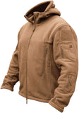 1 x RAW Customer Returns TACVASEN Men s Fleece Jacket Military Outdoor Windproof Jacket with Hood - Size XXL, Sand - RRP €58.46