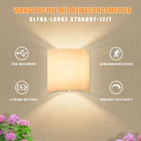 1 x Brand New GGII Indoor wall light battery with motion sensor, USB rechargeable wall lamp, indoor wall lamp, LED wireless wall light with switch for bedroom, living room, stairs, garden - RRP €35.28