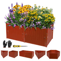 1 x Brand New Raised beds for garden, 6 pieces raised bed kit 25 35 cm, garden raised beds, movable balconies. raised bed plastic flower boxes balcony - RRP €20.4