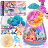 1 x RAW Customer Returns LAOESE Unicorn Gifts for Girls, Unicorn Terrarium Set with Moon Lamp Painting Set, Easter Birthday Gift for Girls 4, 5, 6, 7, 8-12 Years, Craft Set for Children Ages 6 and Up, Unicorn Toys - RRP €33.99