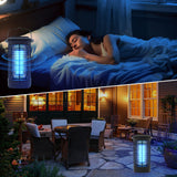 1 x RAW Customer Returns HOTOOLME Quadra Insect Killer Electric Strong Electric Mosquito Lamp with UV Light Waterproof Mosquito Killer Fly Traps Insect Killer Camping Garden  - RRP €26.21