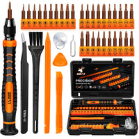 1 x RAW Customer Returns JOREST 38Pcs Precision Screwdriver Kit, Tool Set with Torx T1 T2 T3 T4 T5, T6 T7 T8 T9 T10 T15 T20, Etoile P2 P5 P6, Triwing Y000, etc, for iPhone, Switch, PS4, Mac, Laptop, Glasses, Watch - RRP €11.24