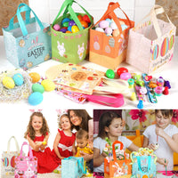 1 x Brand New Pack of 12 Easter egg hunt bags with handles, Easter bags for filling, reusable Easter gift bags, Easter bags, multifunctional Easter bags, gift bags, presents, party accessories - RRP €17.64