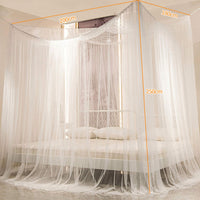 1 x RAW Customer Returns Twinkle Star White 4-Corner Rectangular Mosquito Net, 180x200x250cm Square Shape Double Bed Mosquito Net, Outdoor Indoor Mosquito Net Made of Fine Mesh Fabric, Travel Mosquito Net, Four Hanging Hooks - RRP €29.99