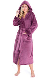 1 x RAW Customer Returns CityComfort Women s Fleece Bathrobe S-XL M, Orchid  - RRP €30.77