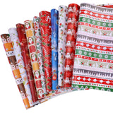 1 x RAW Customer Returns HOWAF Christmas wrapping paper, Christmas paper wrapping paper set, 70x50cm, 10 x large sheets of Christmas wrapping paper for children, red and green wrapping paper for Christmas - RRP €9.91