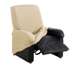 1 x RAW Customer Returns Textil-home Stretch cover for recliner complete TEIDE, 1 seater - 70 to 100 cm. Color beige - RRP €32.99