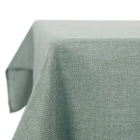 1 x RAW Customer Returns Deconovo Linen Effect Rectangular Tablecloth 140 x 240 cm Light Green - RRP €26.86