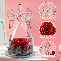 1 x RAW Customer Returns Yamonic Gifts for Mom Mother s Day Gifts for Mom, Eternal Rose Angel Gifts for Mom, Mother s Day Eternal Rose in Angel Figure Mother Gift Grandma Birthday Gift for Women Infinity Roses - RRP €36.29