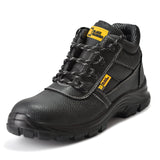 1 x RAW Customer Returns BLACK HAMMER Safety Boots Men Waterproof S3 SRC Steel Toe Cap Work Shoes Ankle High Leather Safety Shoes Black Lightweight 1007 - RRP €50.4