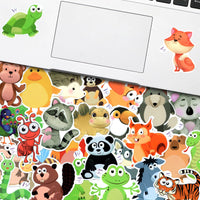 1 x RAW Customer Returns Mistree 100 stickers animals for children, adhesive stickers for toddlers, waterproof animal stickers for sticking on - RRP €8.99