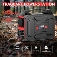 1 x RAW Customer Returns Powkey Portable Power Station 99Wh 27000mAh Portable Power Station 100W Solar Generator with 230V AC Output QC 3.0 18W USB Type-C for Camping Motorhomes Emergency Power Generator - RRP €108.99