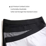 1 x RAW Customer Returns ZLYC Men s Cotton Long Leg Boxer Shorts 4 Pack Black L 36-38inch 91-97cm  - RRP €32.99