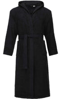 1 x RAW Customer Returns Ladeheid Men s Terry Cloth Bathrobe Made of 100 Cotton LA40-192 Black-30, 3XL  - RRP €40.33