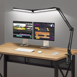 1 x RAW Customer Returns NOEVSBIG 24W Desk Lamp LED Dimmable, 5 Modes Touch Control Brightness Levels Monitor Lamp with Timer, Memory Function Table Lamp, Clampable Daylight Lamp Desk Lamp Energy Class F  - RRP €50.41