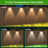 1 x RAW Customer Returns Auting solar lamps for outdoors, 4 pieces solar wall light for outdoors, IP65 waterproof 3 lighting modes, solar wall light for outdoor garden, LED garden lamps, fence lighting, balcony decoration, wall, terrace - RRP €29.99