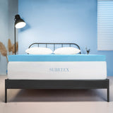 1 x Brand New subrtex Mattress Topper 90x190, on 5cm Breathable Gel-Infused Memory Mattress 90 x 190 x 5cm  - RRP €19.2