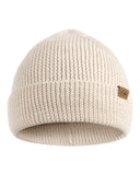 1 x RAW Customer Returns DANISH ENDURANCE Merino Beanie for Men and Women, with Recycled Polyester, Classic Unisex Hat, Soft, Warm, Stretchy, Sustainable White  - RRP €28.19