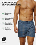 1 x RAW Customer Returns DANISH ENDURANCE 4 Pairs of 100 Organic Cotton Men s Boxers, Shorts, Comfortable, Lightweight and Breathable, Mixed Blue Grey, L - RRP €35.78