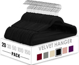 1 x RAW Customer Returns Utopia Home Premium Velvet Hangers 20 Pack - Non-Slip Durable Hangers - Black Hangers with 360 Degree Rotating Hook - Heavy Duty Hangers - RRP €15.24