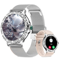 1 x RAW Customer Returns Fitonus Smartwatch Women with Phone Function 1.3 HD Touchscreen, IP68 Fitness Watch with Menstrual Cycle, 110 Sports, Heart Rate, Sleep Monitor, Smart Watch for iOS Android Women Gift - RRP €43.07