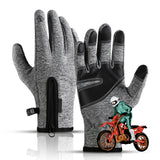 1 x RAW Customer Returns Gloves for men, winter gloves for men, cycling gloves for men, winter gloves, thermal gloves, touchscreen gloves, for bicycles, skis, MTB, motorcycles, hiking, outdoor work, men and women size L  - RRP €9.98