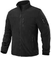 1 x RAW Customer Returns TACVASEN Men s Fleece Jacket Military Fleece Army Jacket Warm Jacket Winter for Outdoor L, Black  - RRP €54.43