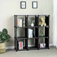 1 x RAW Customer Returns SONGMICS 9-Tier Storage Rack, Open Storage Cabinet, Bookshelf, Organizer for Living Room, Black LSN45BK - RRP €35.99