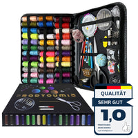 1 x RAW Customer Returns Beginner sewing kit XXL - 200 pieces complete set with all basic equipment including thread spools - ideal for travelers, adults, children, beginners, emergencies and home set size L  - RRP €21.14