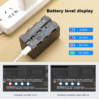 1 x RAW Customer Returns Soonpho 2-Pack Battery NP-F750 Replacement Battery 2 Pieces Battery for Sony NP-F970 F960 F950 F770 F750 F570 F550 Compatible Godox VILTROX Neewer Camcorder Monitor Camera - RRP €36.0