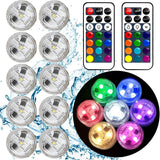 1 x RAW Customer Returns HL Submersible LED Lights with Remote Control,Flameless Candles,RGB,Colorful Lights,Waterproof Lights,Small LED Accent Light for Vase,Aquariums,Hot Tub,Party,Halloween,Wedding Decoration - RRP €22.68