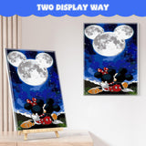 4 x Brand New NAIMOER Cartoon Painting By Numbers Adults, Framed Painting By Numbers with Wooden Holder, Moon Painting By Numbers Children DIY Acrylic Oil Painting With All Tools Home Table Wall Decoration 30X40cm - RRP €81.6