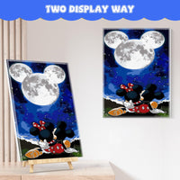 7 x Brand New NAIMOER Cartoon Painting By Numbers Adults, Framed Painting By Numbers with Wooden Holder, Moon Painting By Numbers Children DIY Acrylic Oil Painting With All Tools Home Table Wall Decoration 30X40cm - RRP €142.8