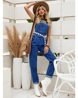 1 x RAW Customer Returns Roskiky Women s Overalls Overalls Women s Overalls Jeans Overalls Women s Casual Stretch Denim Overalls Women s Jeans Overalls With Pockets, Cody Blue, Xxl Overalls Women s Overalls - RRP €45.97