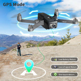 1 x RAW Customer Returns GPS Drone with Camera for Adults 4K SONY IMX Camera,Brushless AIdrone with Auto Return Home,Under 250g,Drones for Adults 5GHz Wifi FPV Video drone for Beginner,RC Quadcopter with Smart APP,Follow Me - RRP €107.89