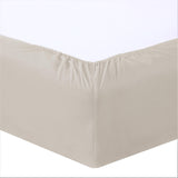 1 x RAW Customer Returns Vision - Fitted sheet 180x200cm - Beige - 100 cotton - RRP €19.09