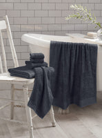 1 x RAW Customer Returns GLAMBURG Ultra Soft 6-Pack Cotton Towel Set, Includes 2 Oversized Bath Towels 70x140cm, 2 Hand Towels 40x60cm and 2 Washcloths 30x30cm, Eco-Friendly and 100 Recyclable, Charcoal Grey - RRP €17.14