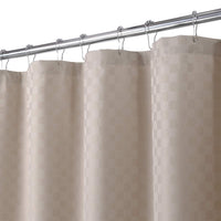 1 x RAW Customer Returns LinTimes Extra Long Shower Curtain, Hotel Luxury 190 GSM Thick Polyester Shower Curtain, Taupe, 180 x 240 cm REUSABLE Packaging  - RRP €28.29