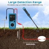 1 x RAW Customer Returns Cable Break Detector, DURFICST Multifunctional Buried Cable Detector with 15-inch Metal Hose, Wire Break Detector for Dog Fence Wires, Underground Cables and Metal Pipelines - RRP €49.99