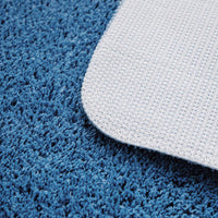 1 x RAW Customer Returns MIULEE Rug Bath Mat Bathroom Rug Bed Mat Non-Slip Bath Mat Bath Mat Absorbent Shower Mat Washable Doormat for Living Room Bedroom Bathroom 45 x 120 cm Blue - RRP €24.99