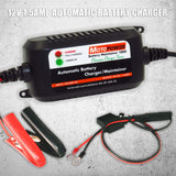 1 x RAW Customer Returns MOTOPOWER MP00206A 12V 1.5Amp Fully Automatic Battery Charger Maintainer for Cars, Motorcycles, ATVs, Campers, Powersports, Boats and More. Intelligent, Compact and Ecological - RRP €27.54