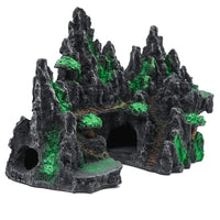 2 x RAW Customer Returns Svauoumu Aquarium Decoration Cave Mountain Stone Aquarium Landscaping Ornamental Rockery Simulation Resin Crafts Aquarium Decorative Ornaments - RRP €79.98