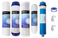 1 x RAW Customer Returns Depurtek Reverse Osmosis Savings Kit with 50 GPD Membrane 4 Filters MOON Compatible Ionfilter Advance Hydrohealth Eliminates Solids, Chlorine, Heavy Metals Depuration - RRP €38.0