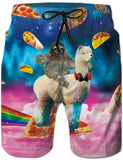 1 x RAW Customer Returns Loveternal Sloth Swim Trunks Funny 3D Duck Swim Trunks for Men Short Galaxy Quick-drying Galaxies Hawaii Swim Trunks 3XL - RRP €22.99