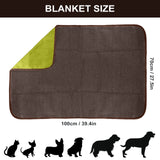 1 x RAW Customer Returns 100x70cm Waterproof Dog Mat Outdoor, Foldable Pet Blanket with Bag Pet Hair Remover, Plush Dog Blanket Mat, Camping Warming Blanket, Large Travel Blanket for Pet Dogs Puppies Cats Wool  - RRP €22.16