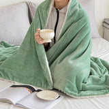 1 x RAW Customer Returns MIULEE Cuddly Blanket Fluffy Blanket Fleece Blanket Warm Sherpa Sofa Throw Blanket Fluffy Throw Microfibre Bedspread for Bed Sofa Bedroom Office 220 x 240 cm Matcha Green - RRP €43.36