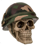 1 x RAW Customer Returns MIK funshopping money box money box in skull design skull with camouflage helmet  - RRP €28.43