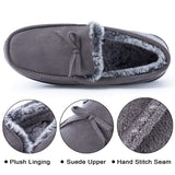 13 x Brand New DL Slippers Men s Plush Moccasins Slippers with Memory Foam Winter Warm Slippers for Men Faux Fur Lined Closed Toes Non-Slip Rubber Sole Slippers Slippers, 45 EU - RRP €324.87